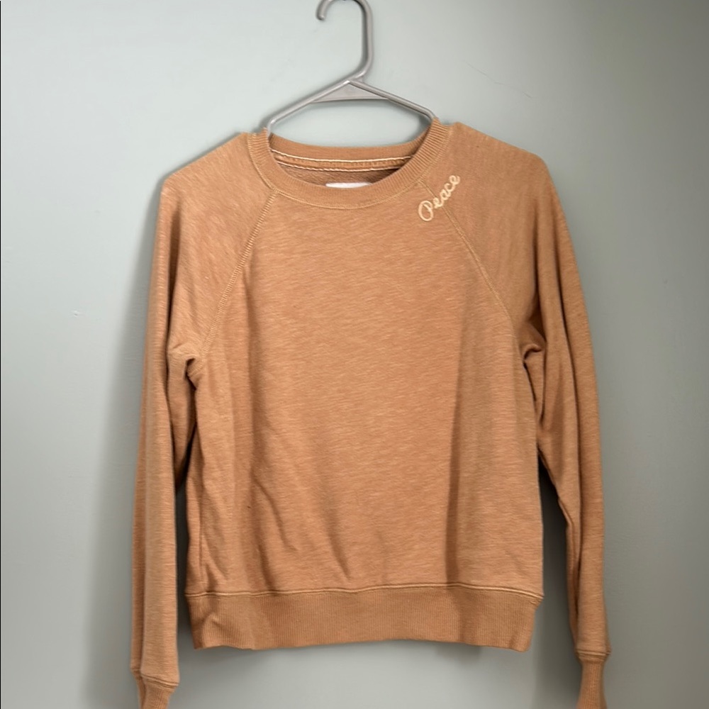 American Eagle Outfitters Tan Crew Neck Sweater